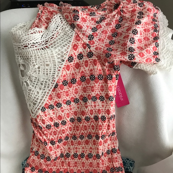 NWT Crocheted Terra-cotta Dress - Picture 6 of 7